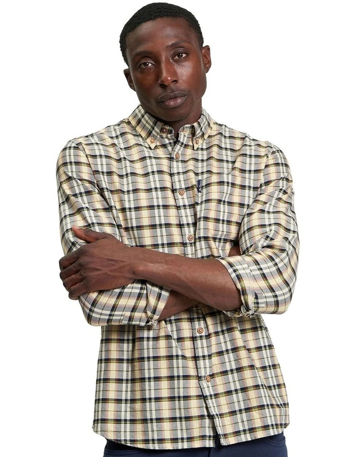 Oxford Check Long Sleeve Shirt in Multi image 1