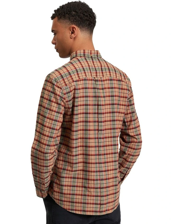 Oxford Check Long Sleeve Shirt in Multi image 2