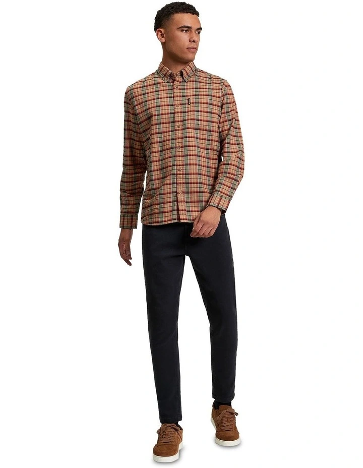 Oxford Check Long Sleeve Shirt in Multi image 3