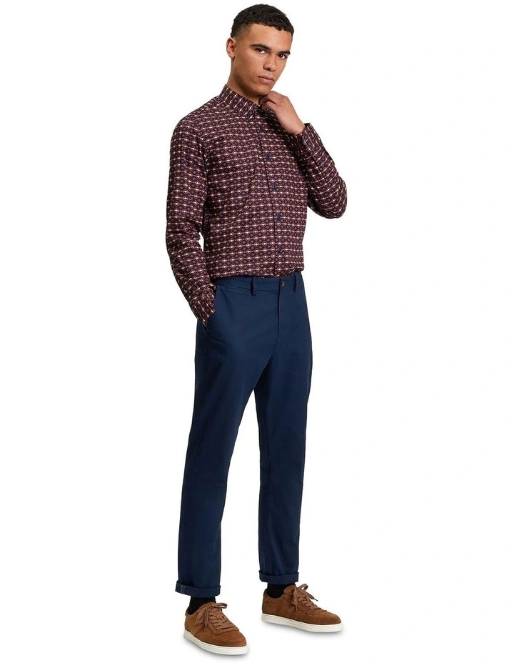 Craft Geo Print Long Sleeve Shirt in Multi image 3