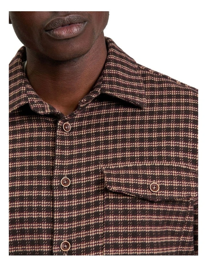 Puppytooth Overshirt in Bark image 4