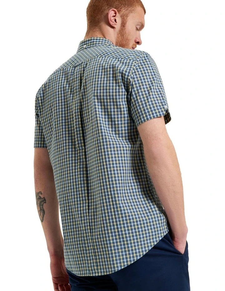 Signature House Check Short Sleeve Shirt in Corn image 2