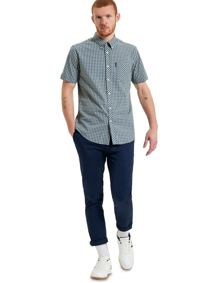 Signature House Check Short Sleeve Shirt in Corn image 3