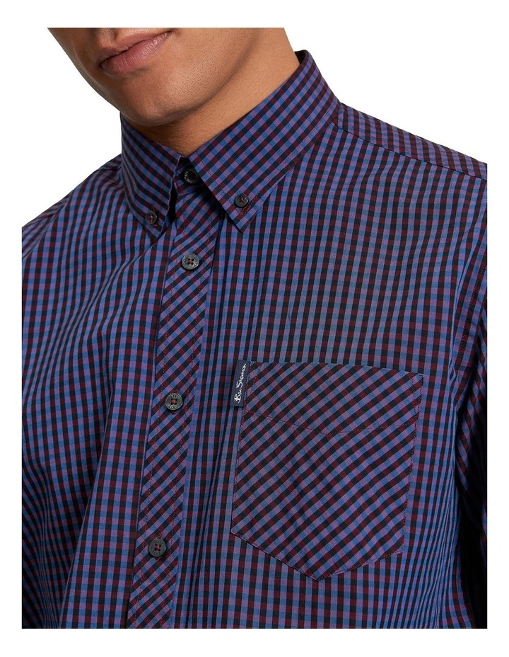 Signature Gingham Long Sleeve Shirt in Multi image 4