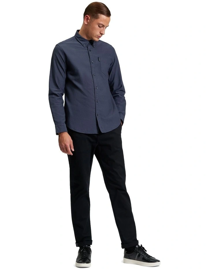 Signature Oxford Long Sleeve Shirt in Slate image 3