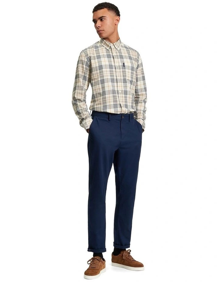 Multi Check Long Sleeve Shirt in Fog image 3