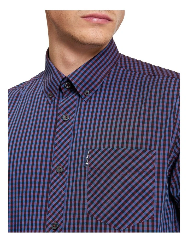 Signature Gingham Short Sleeve Shirt in Multi image 4