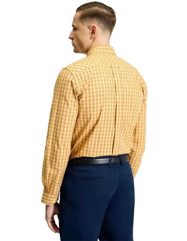 Linear Gingham Long Sleeve Shirt in Zest image 2