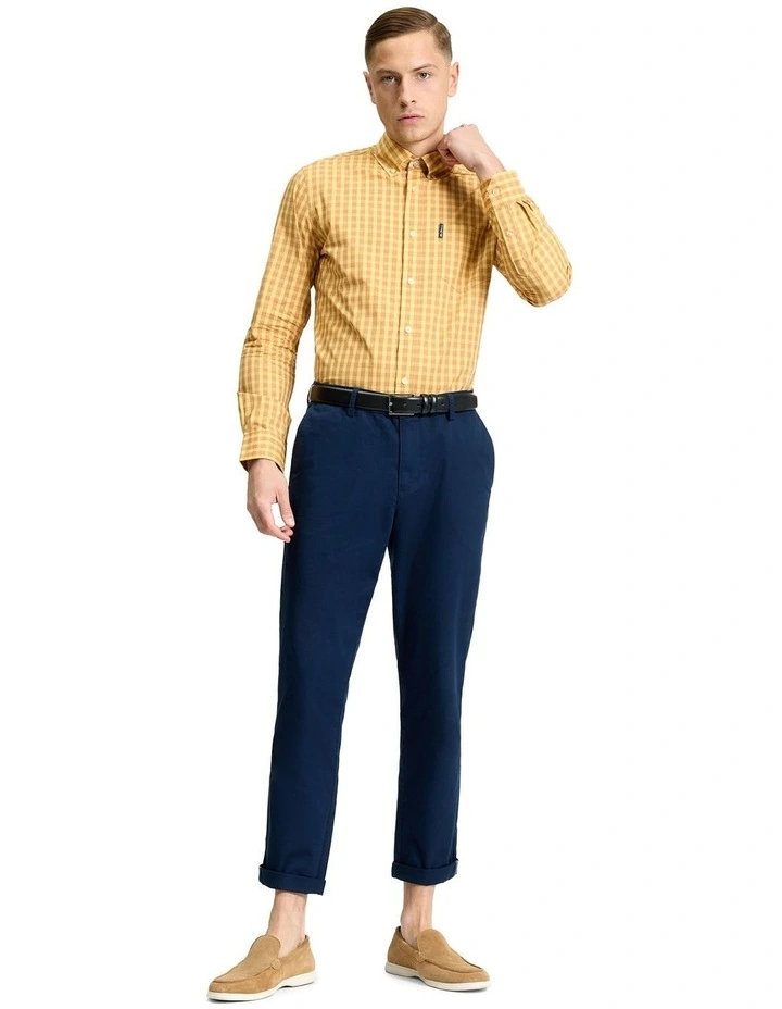 Linear Gingham Long Sleeve Shirt in Zest image 3