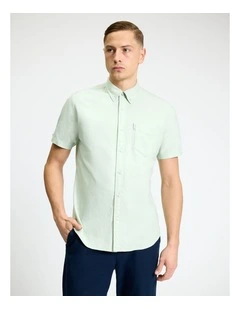 Signature Oxford Short Sleeve Shirt Pistachio