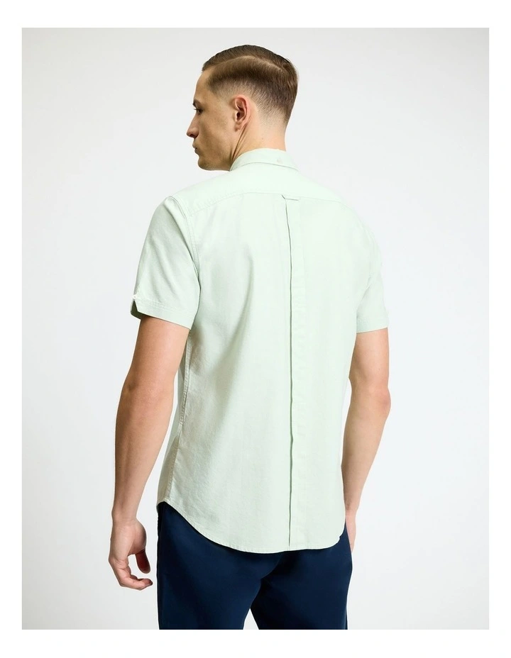 Signature Oxford Short Sleeve Shirt Pistachio image 2