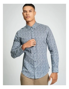 Floral Print in Indigo