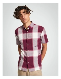 Crepe Check in Aubergine