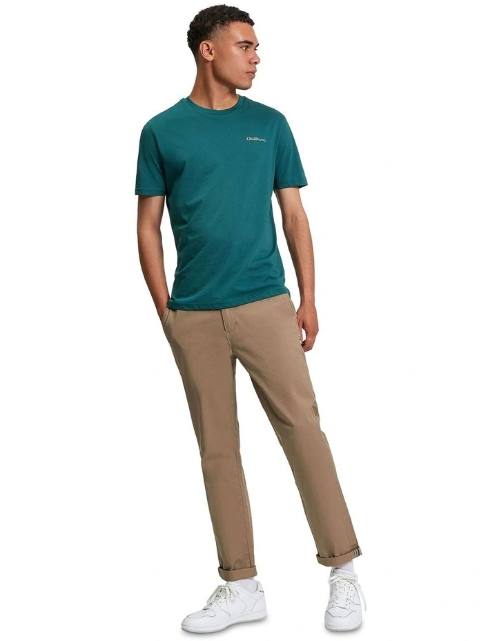 Signature Tee in Teal image 3