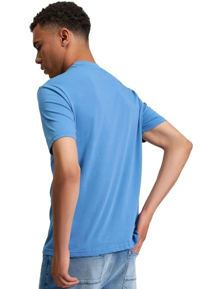 Core Stripe Tee in Riviera Blue image 2