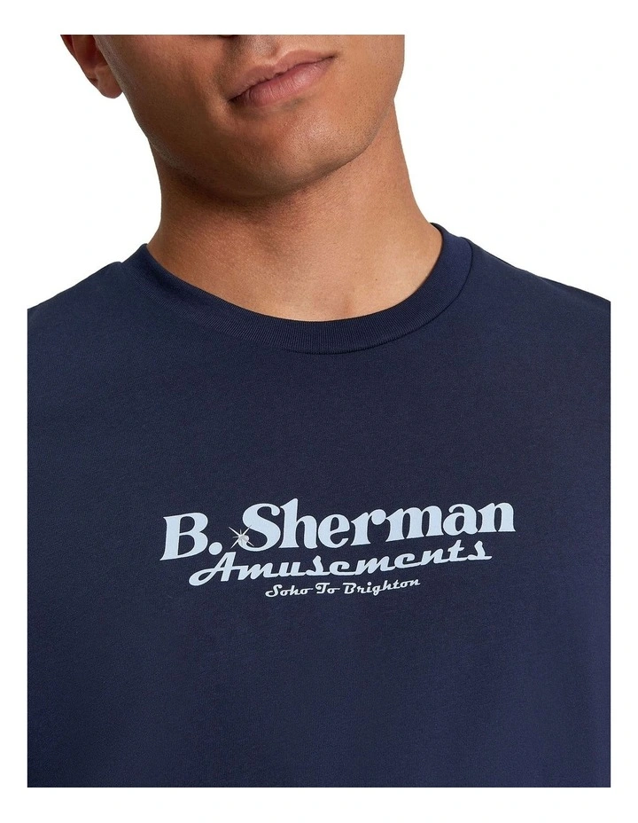 Pinball Tour Tee in Dark Navy image 4