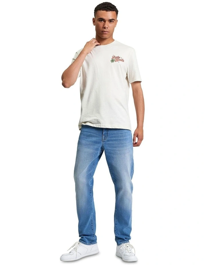 Lucky Beats Tee in Snow White image 3