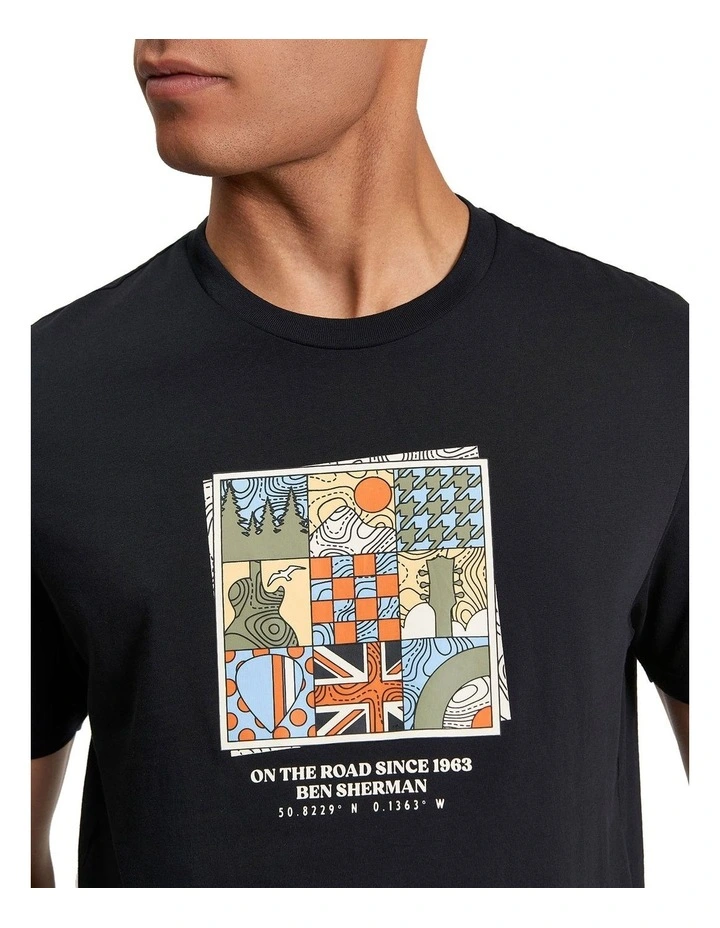 Retro Adventure Tee in Black image 4