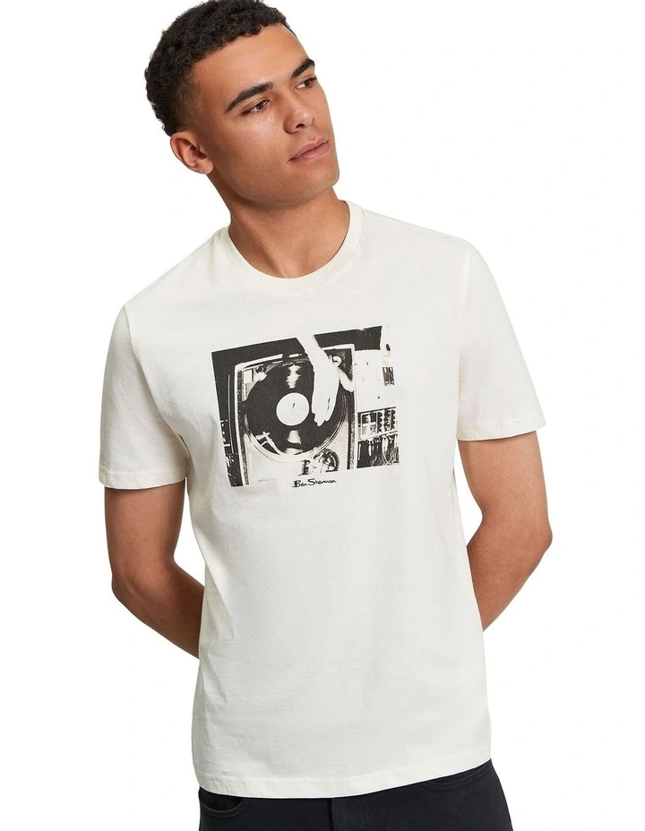 Turn Table Tee in Ivory image 1