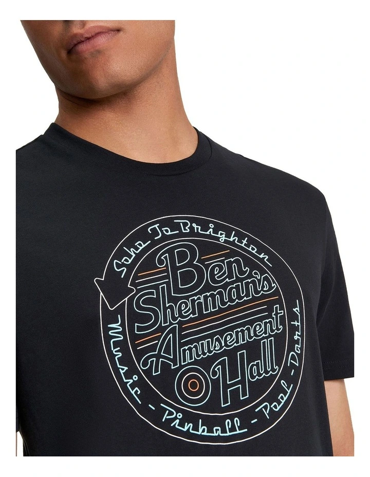 Amusement Hall Tee in Black image 4