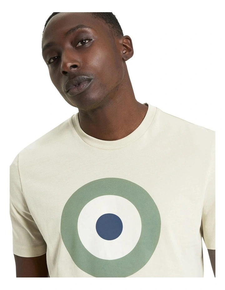 Signature Target Tee in Fog image 4