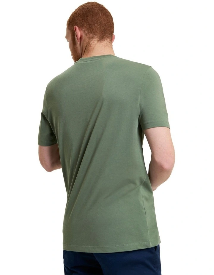 Signature Target Tee in Pale Khaki image 2