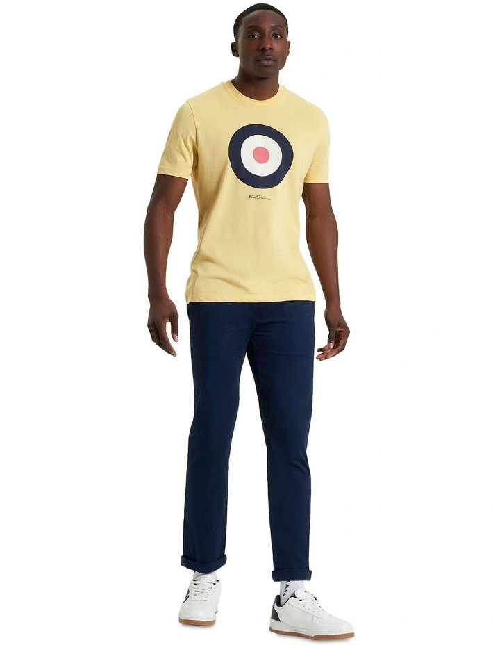 Signature Target Tee in Corn image 3