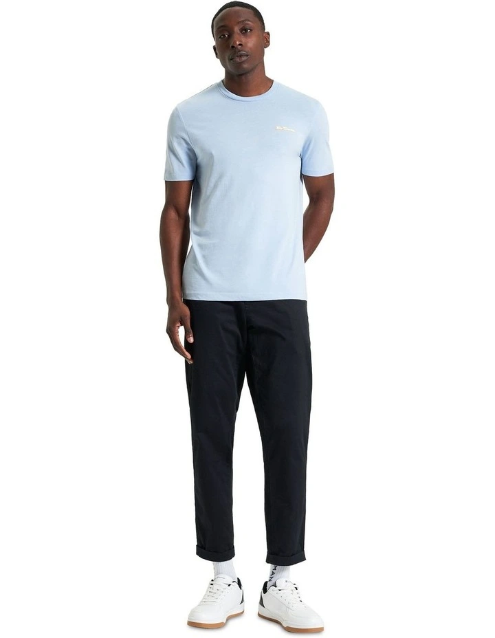 Signature Tee in Pale Blue image 3