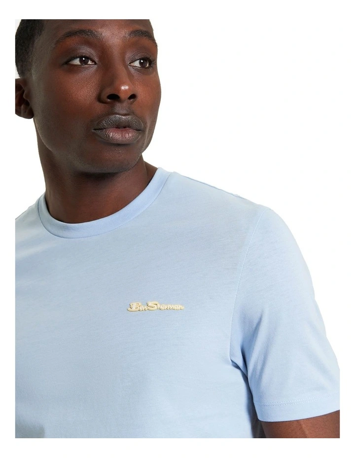 Signature Tee in Pale Blue image 4