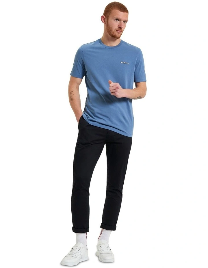 Signature Tee in Riviera Blue image 3