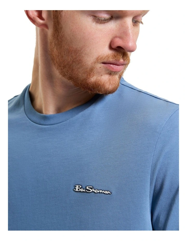 Signature Tee in Riviera Blue image 4