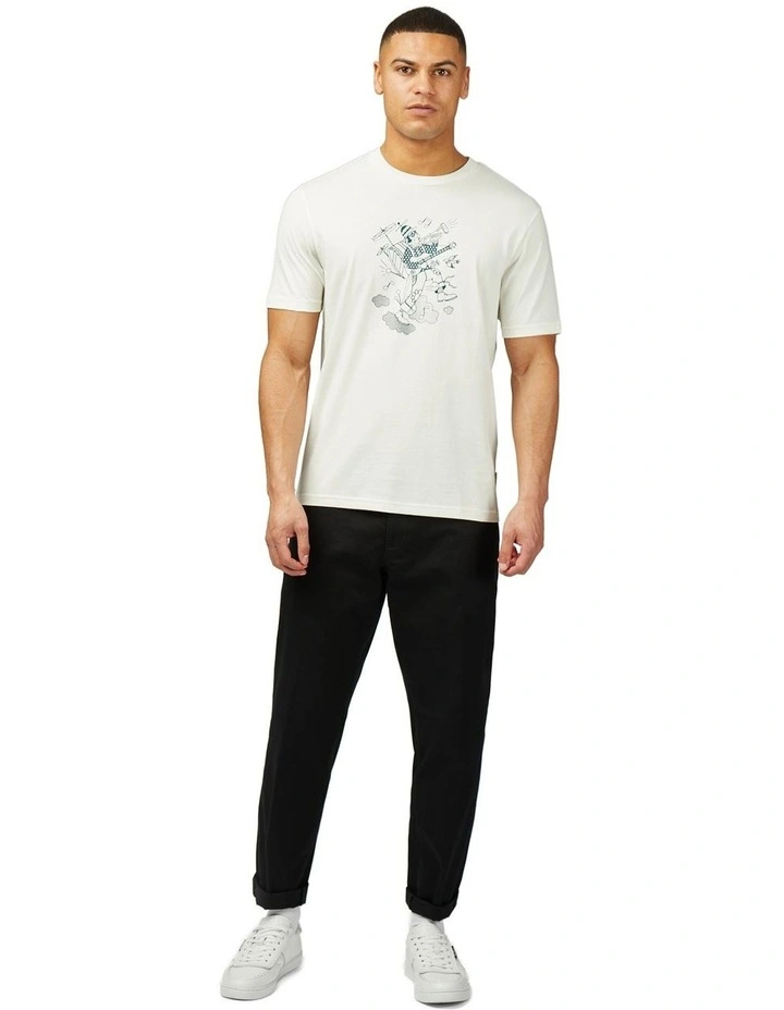 One Man Band T-Shirt in Ivory image 3