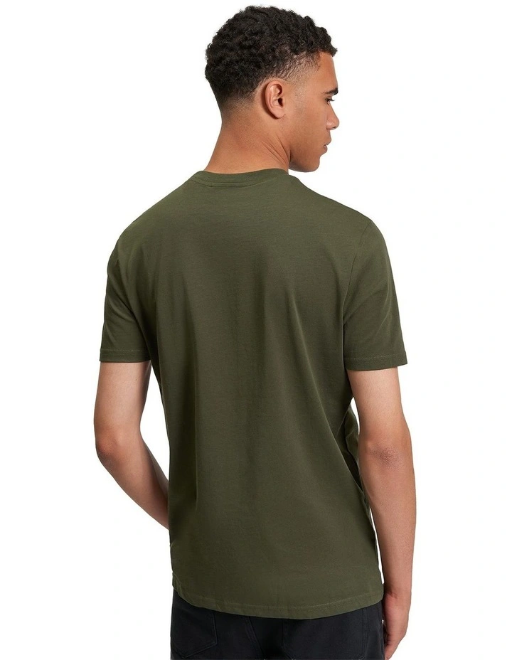 Headphone Tee in Khaki image 2