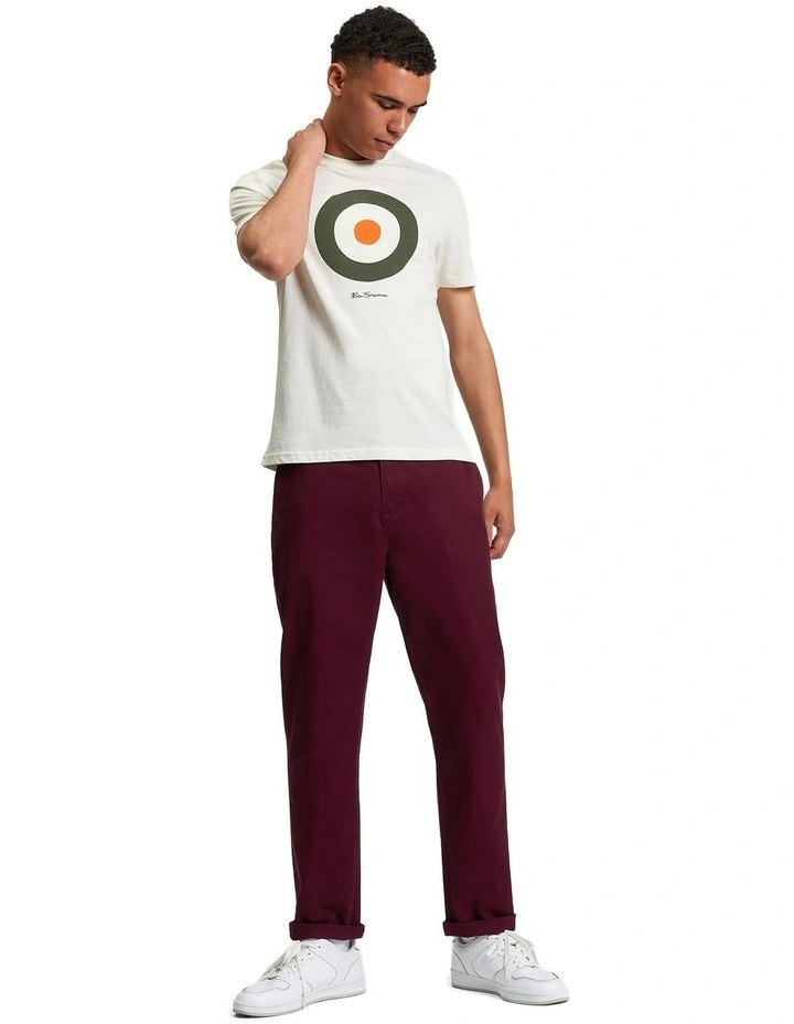 Signature Target Tee in Cream image 3