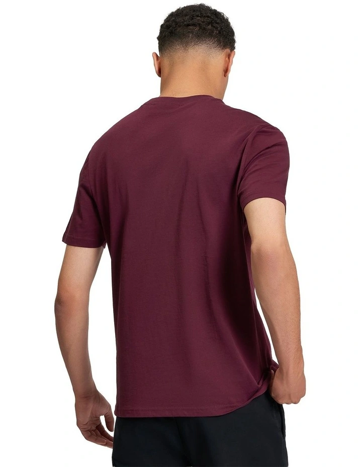 Signature Target Tee in Dark Wine image 2