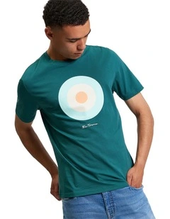 Signature Target Tee in Teal
