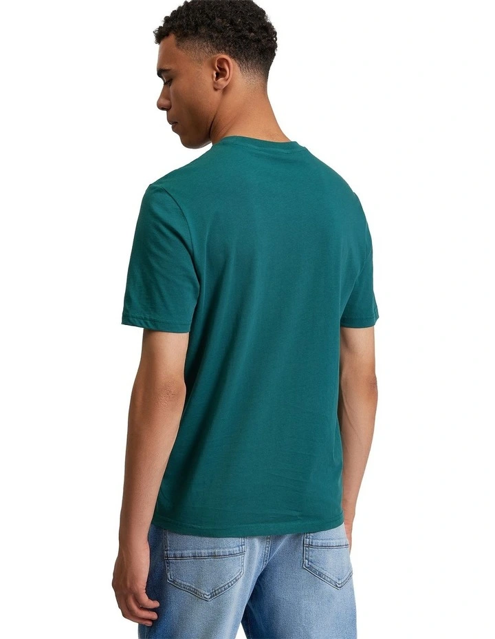 Signature Target Tee in Teal image 2