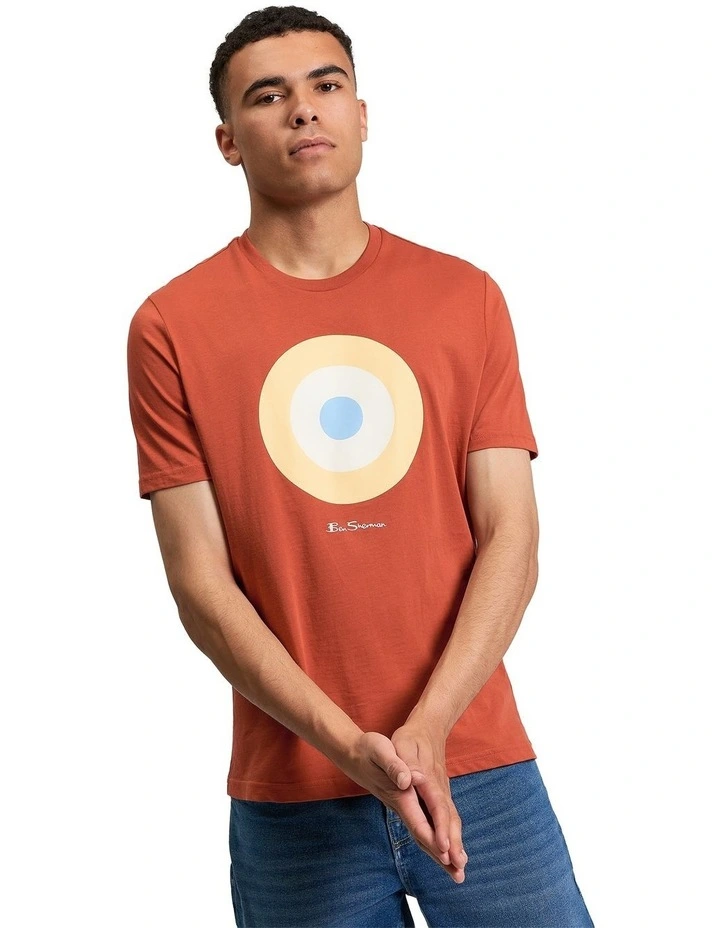 Signature Target Tee in Burnt Orange image 1