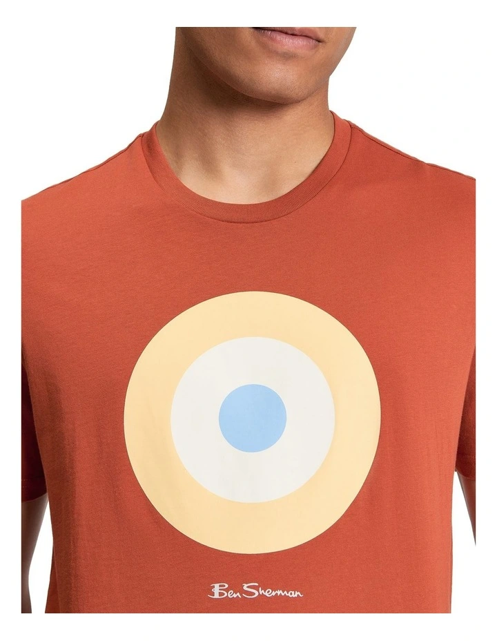 Signature Target Tee in Burnt Orange image 4