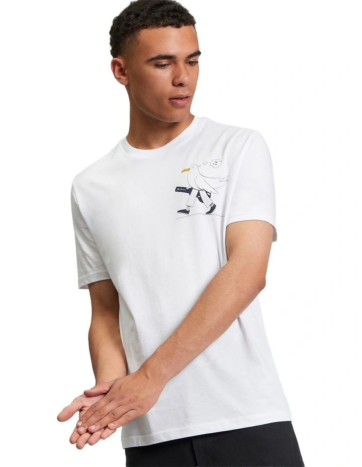 The Busker Tee in White image 1