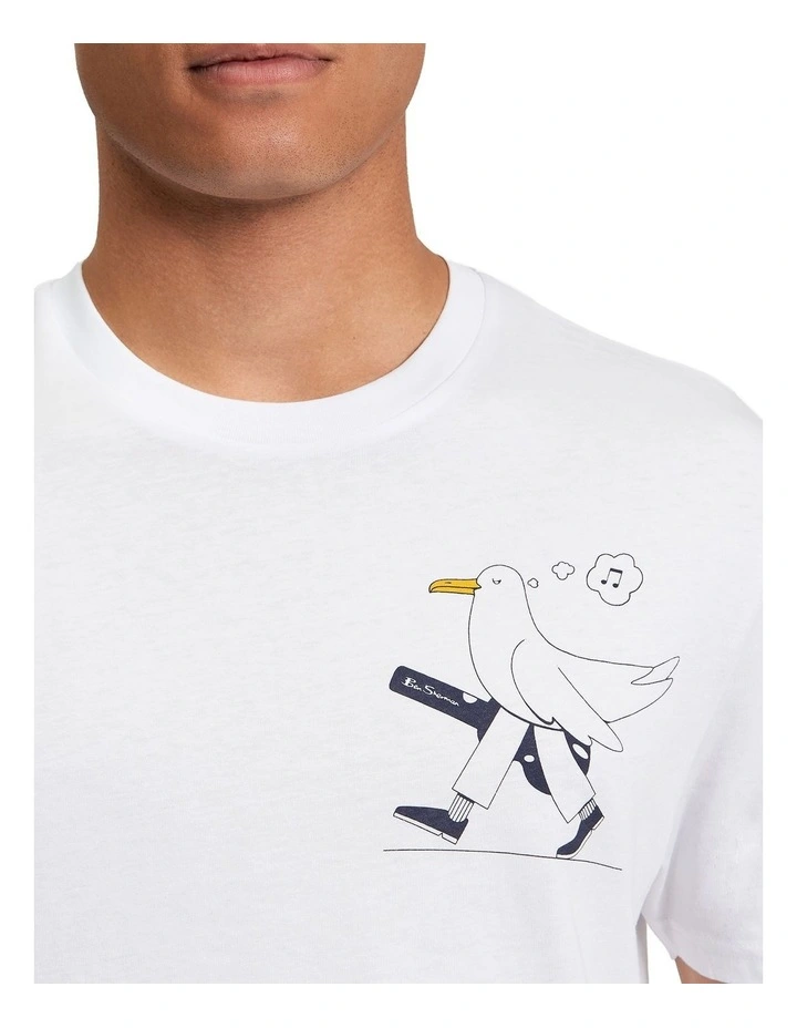 The Busker Tee in White image 4