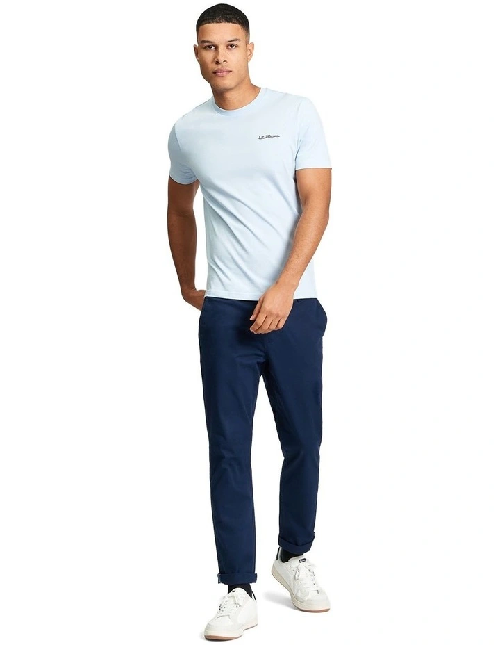 Signature Tee in Powder Blue image 3