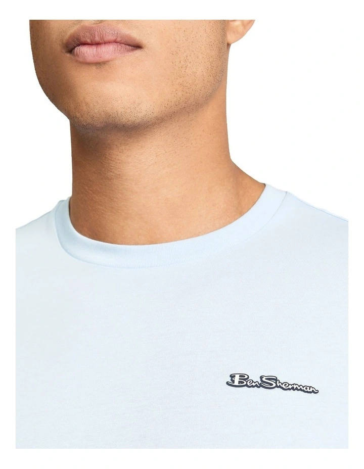 Signature Tee in Powder Blue image 4
