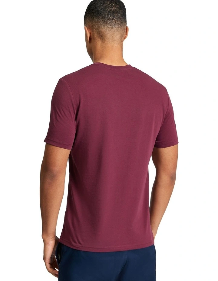 Core Stripe Tee in Aubergine image 2