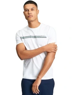 Core Stripe Tee in White