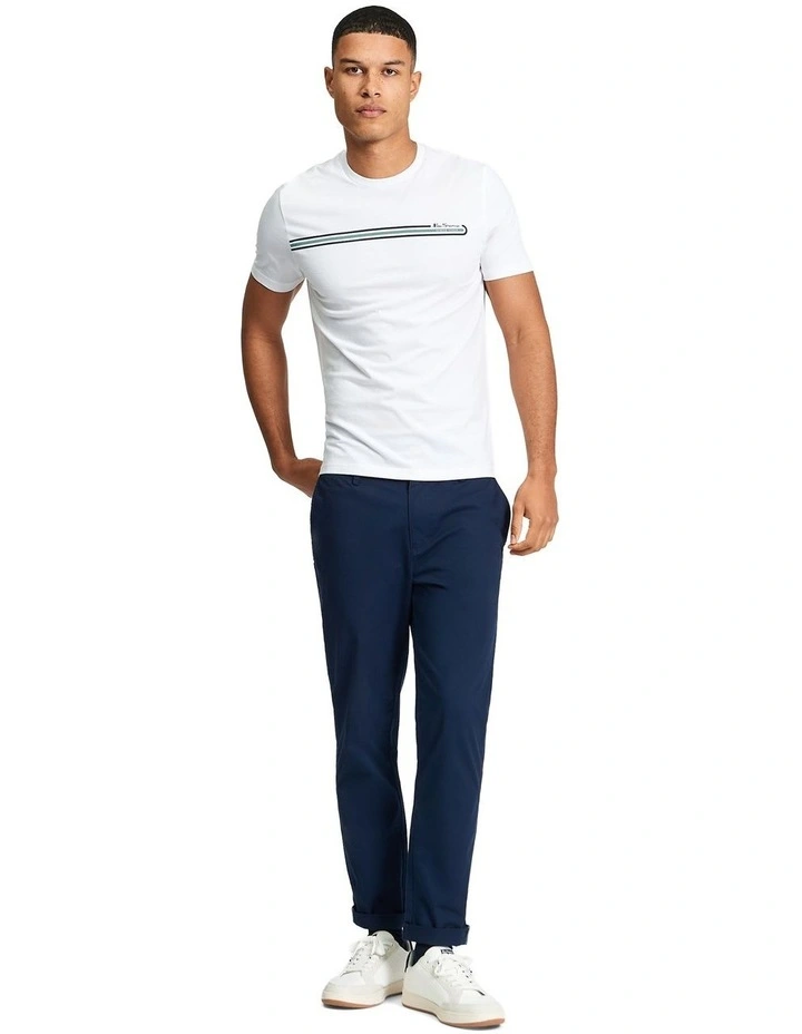 Core Stripe Tee in White image 3