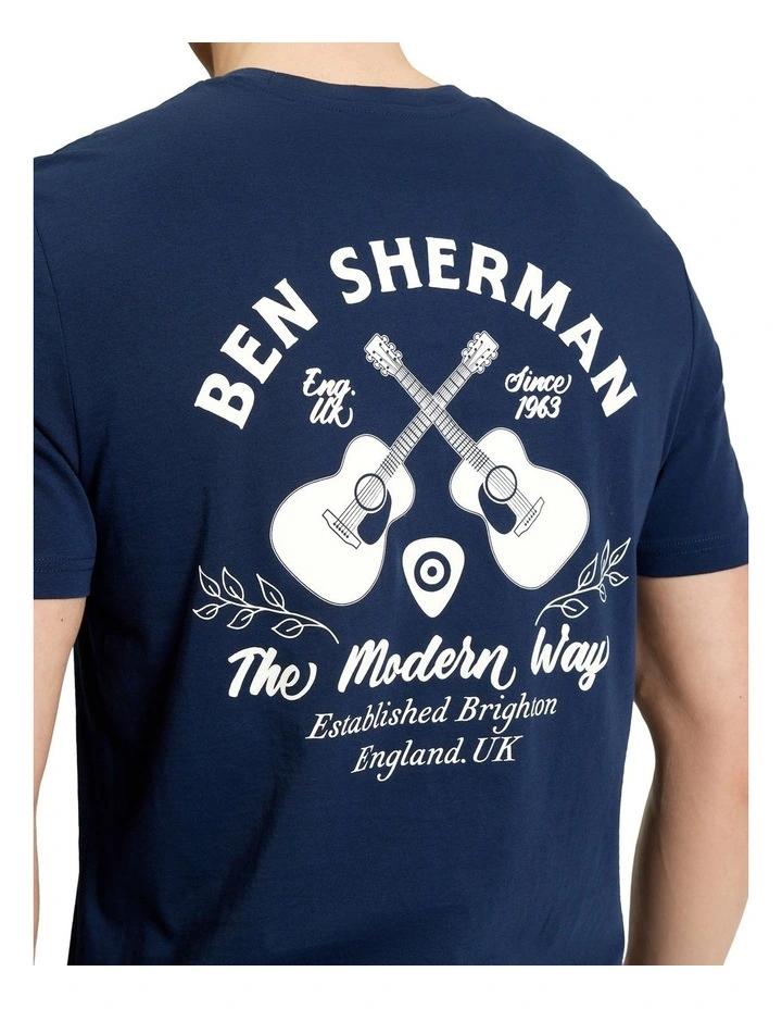 Acoustic Tee in Dark Navy image 4