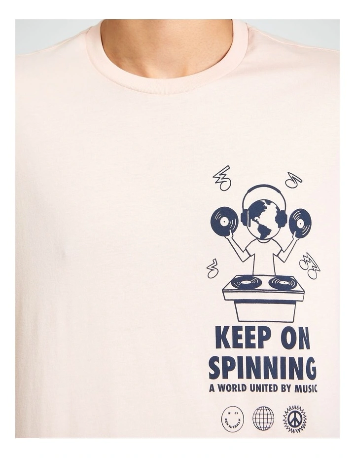 World DJ Tee Blush Pink image 4