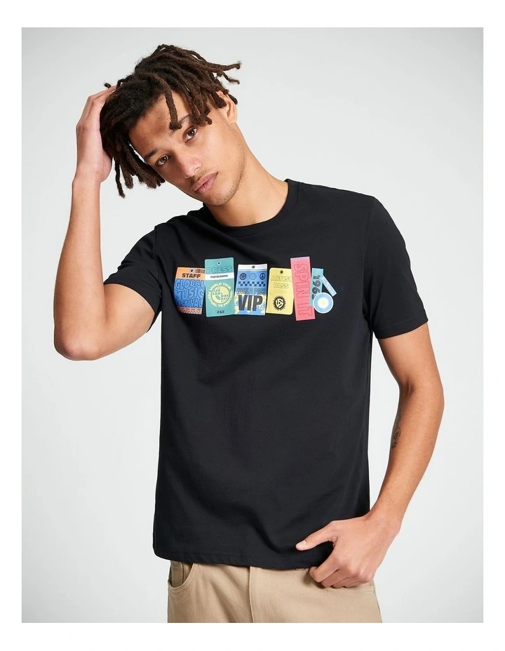 Festival Pass Tee Black image 1