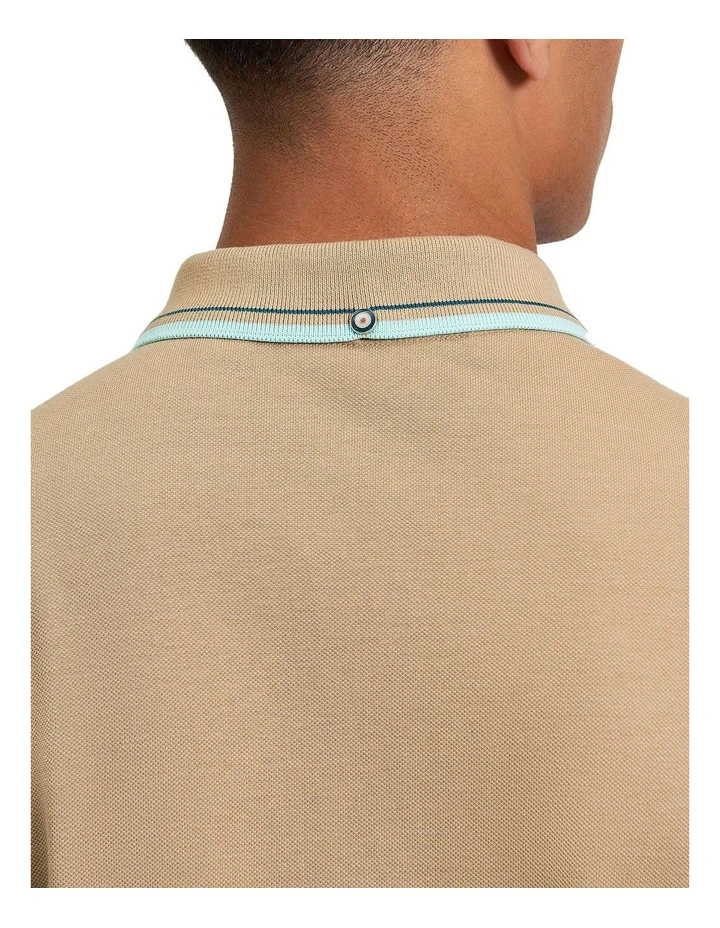 Signature Pique Polo in Sand image 4